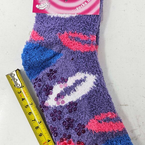 6-Pack Women Fuzzy Slipper Socks Soft Cozy Non-Slip House Grips Socks, Size 9-11 - Picture 5 of 5